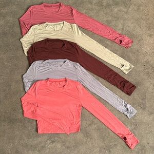 SHEIN cropped long sleeve bundle of 5